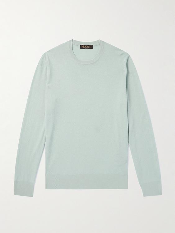 Grey long sleeve t-shirt from Loro Piana