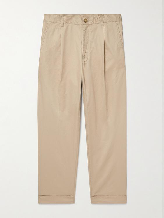 Taupe chinos from Beams Plus