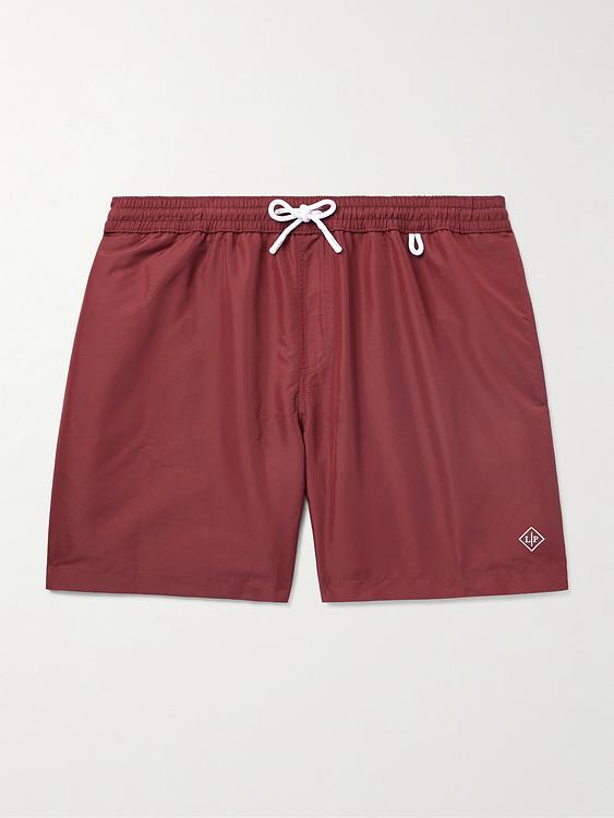 Purple swim shorts from Loro Piana