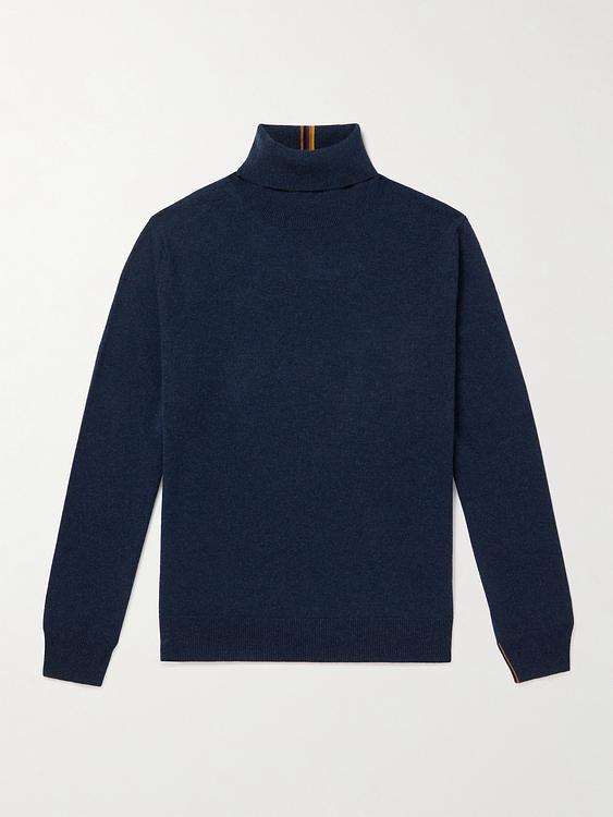 Dark blue turtleneck from Paul Smith