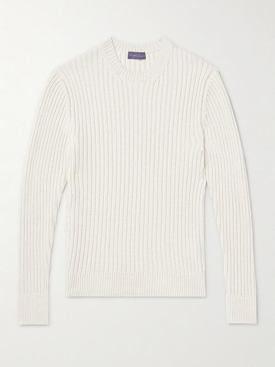 White cashmere sweater from Ralph Lauren Purple Label