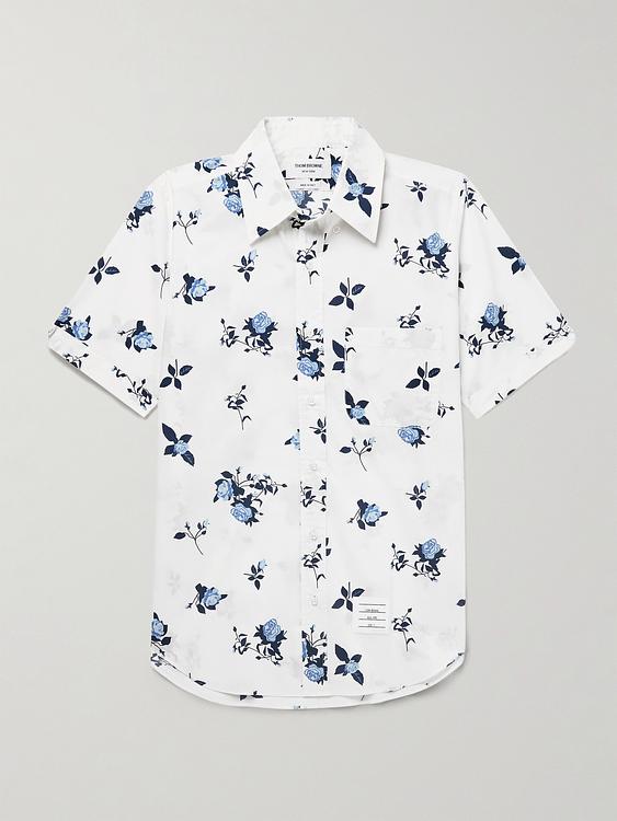 White short sleeve shirt from Thom Browne