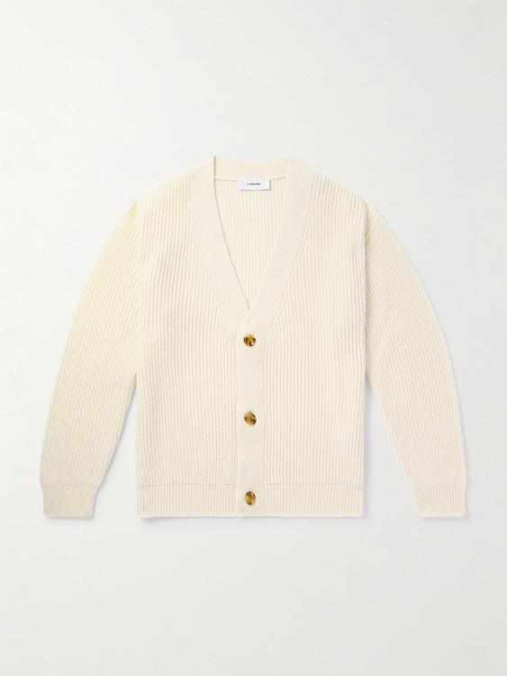 White cardigan from Lardini