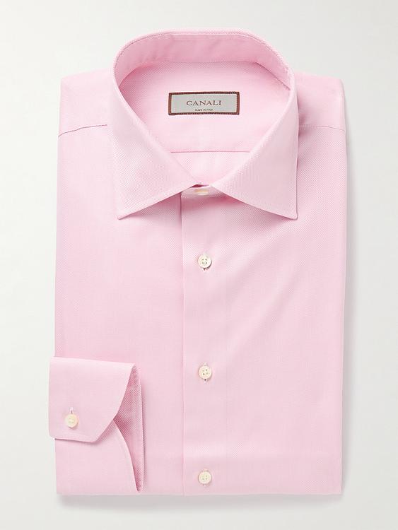 Light pink business shirt from Canali