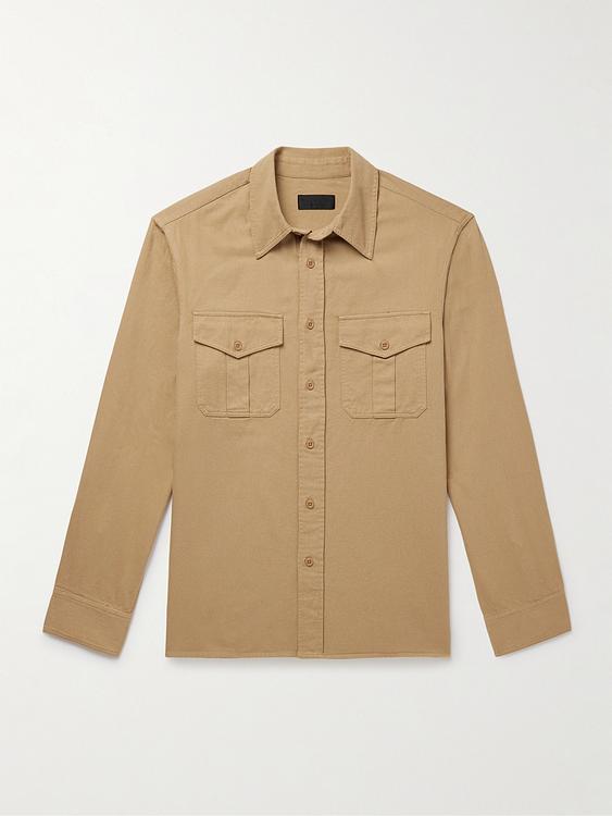 Taupe overshirt from Nili Lotan