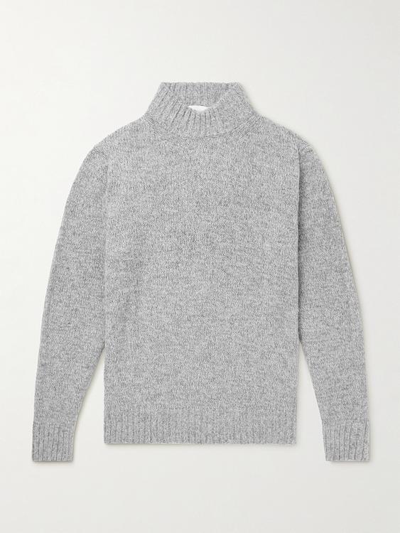 Grey turtleneck from Lardini