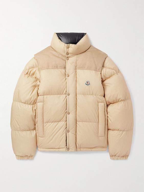 Beige down jacket from Moncler