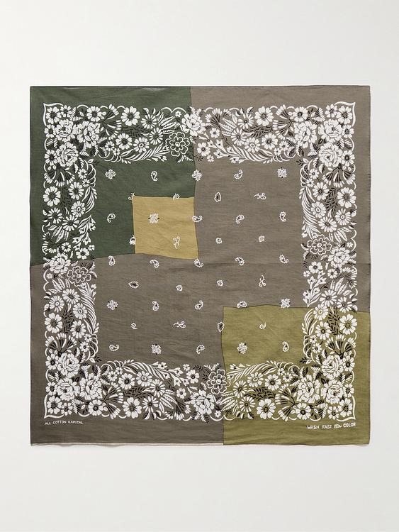 Taupe pocket square from Kapital