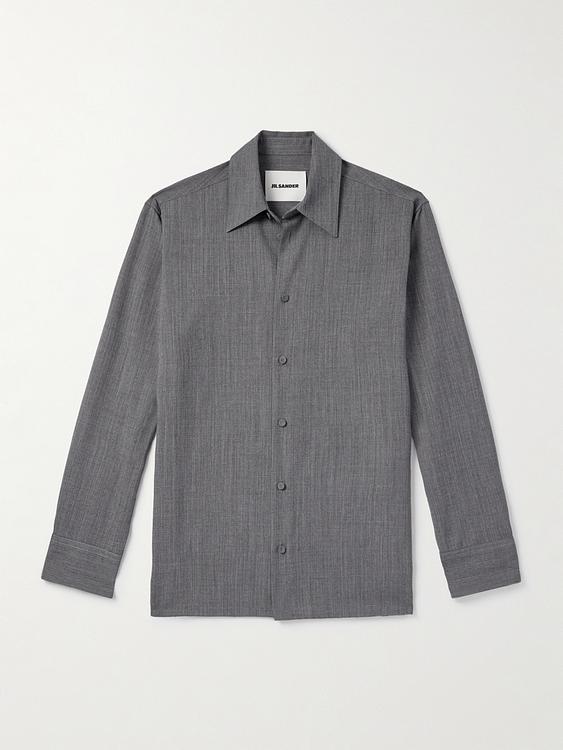 Grey casual shirt from Jil Sander