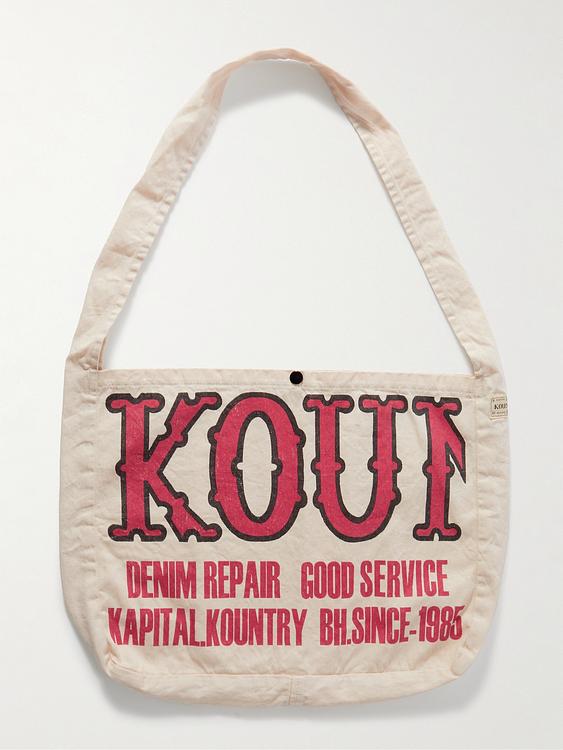 White tote bag from Kapital