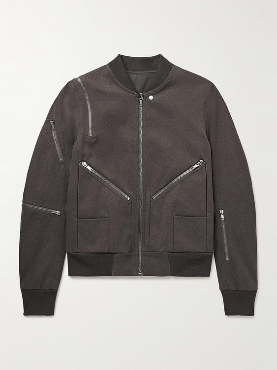 Dark brown bomber jacket from Rick Owens