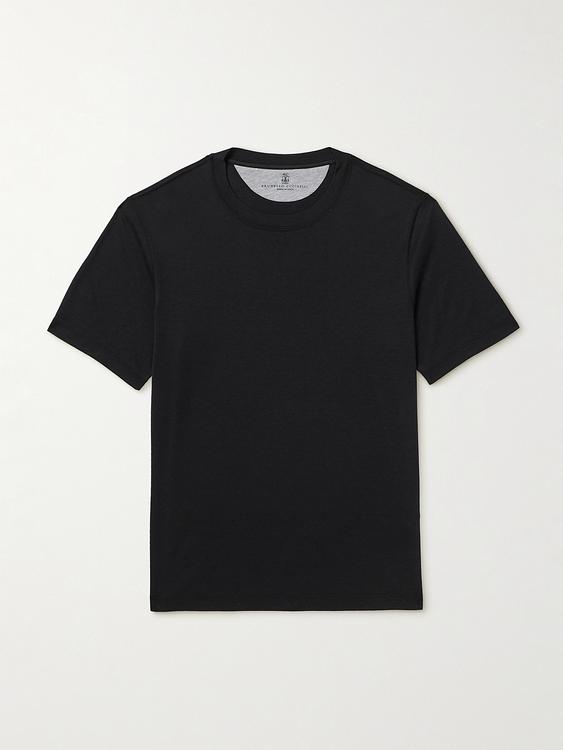Black t-shirt from Brunello Cucinelli