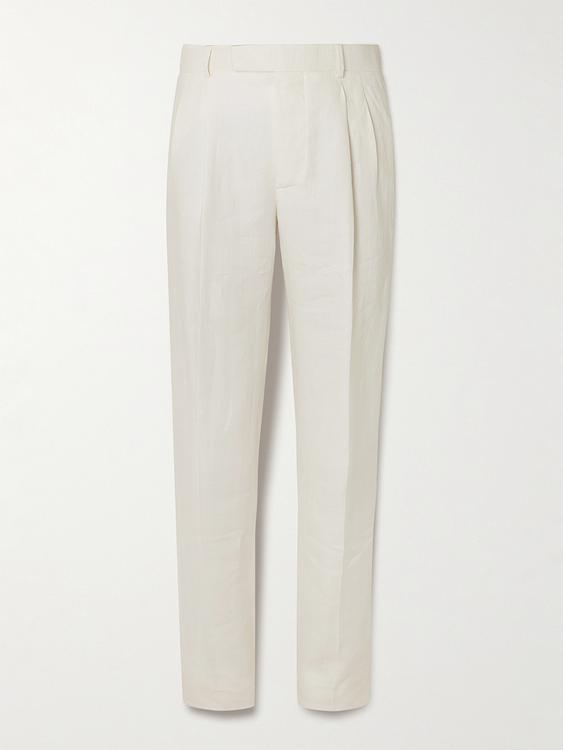 White formal trousers from Kingsman