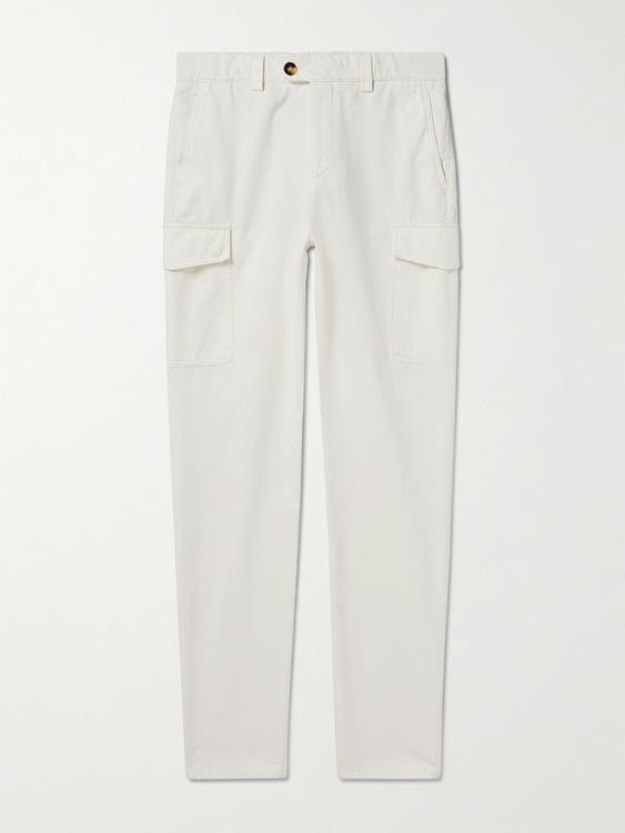 White chinos from Brunello Cucinelli