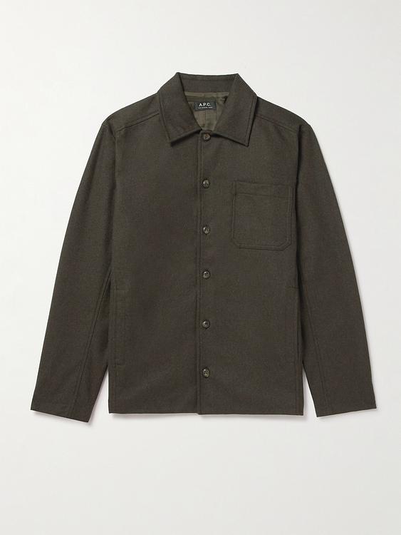 Dark grey casual shirt from A.P.C
