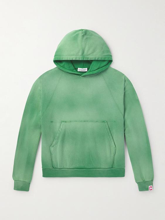 Green hooded sweatshirt from Cherry Los Angeles