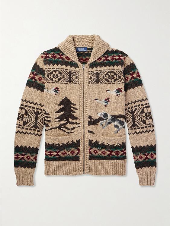 Taupe cardigan from Polo Ralph Lauren