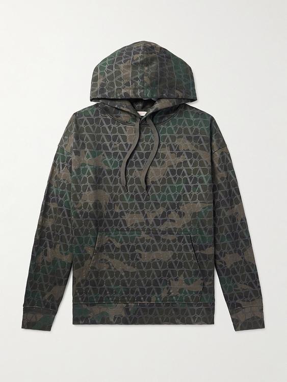 Dark grey hooded sweatshirt from Valentino Garavani