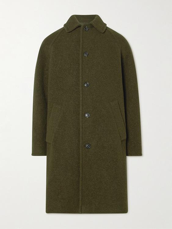 Dark green coat from A.P.C