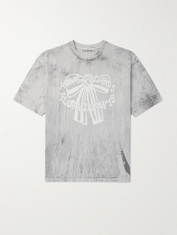 Print grey t-shirt from Acne Studios