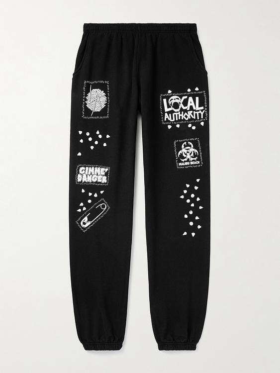 Print black sweatpants from Local Authority La