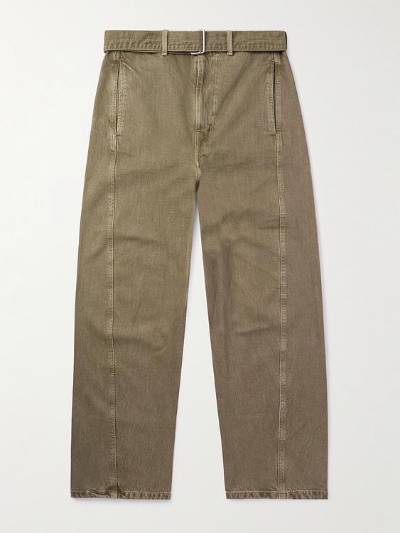 Taupe casual trousers from Lemaire