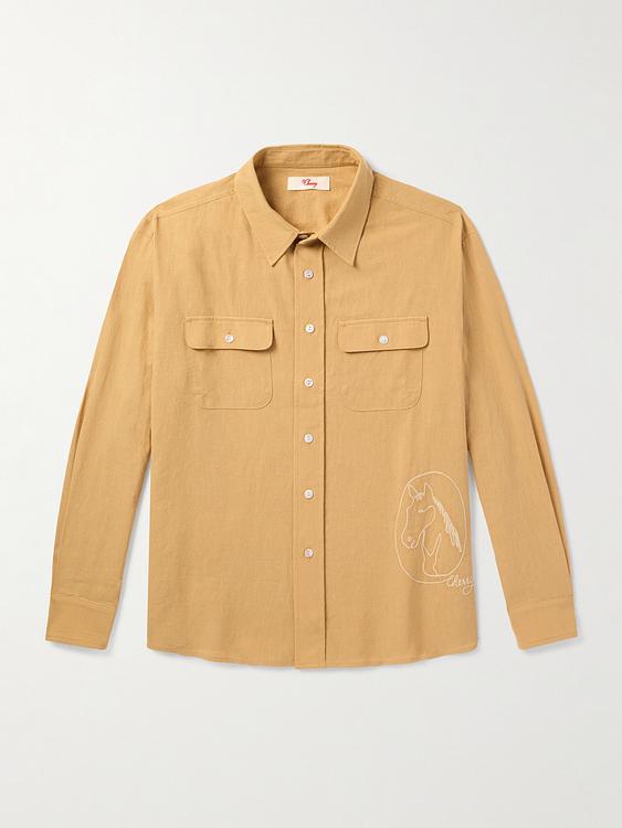 Beige overshirt from Cherry Los Angeles