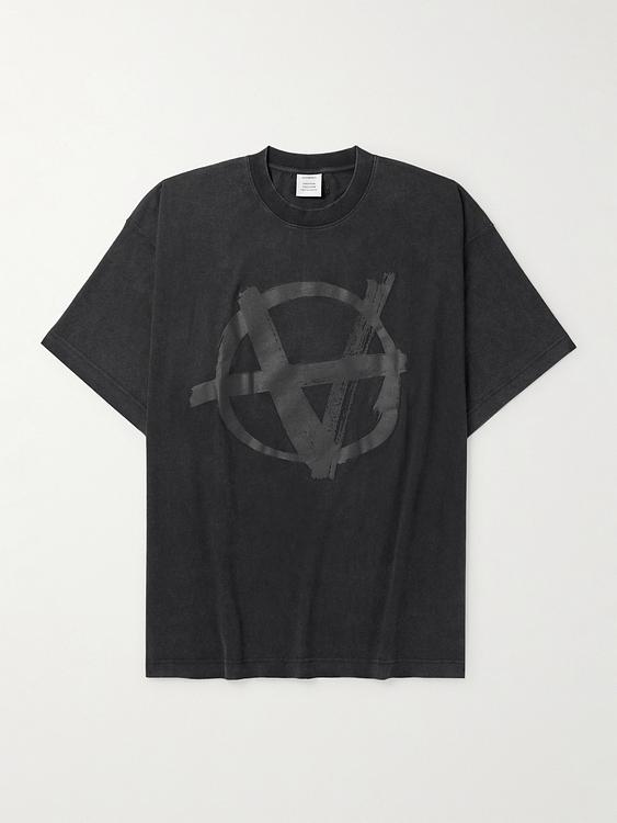 Print black t-shirt from Vetements
