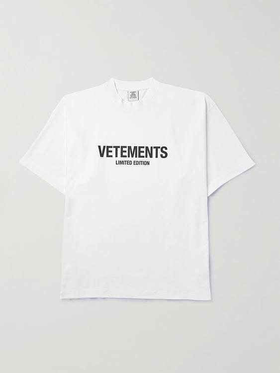 Print white t-shirt from Vetements