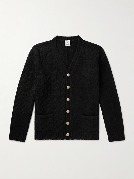 Black cardigan from Vetements