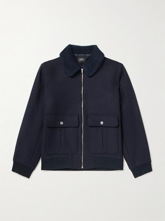 Black bomber jacket from A.P.C
