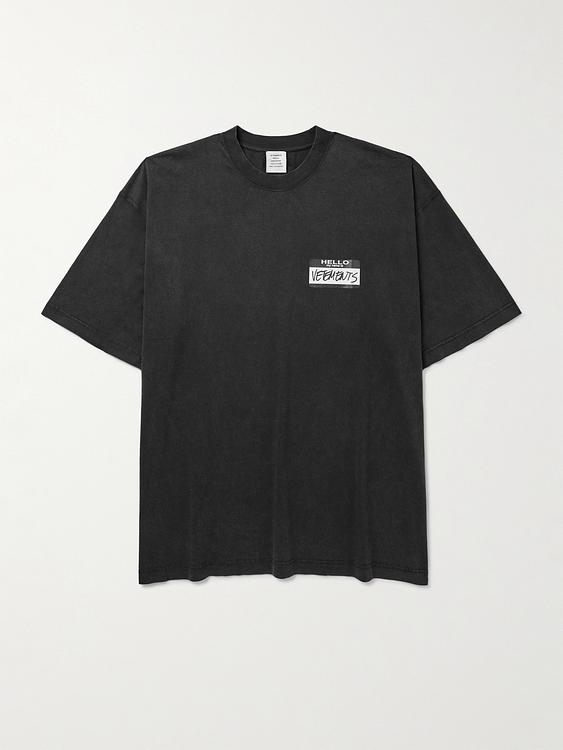 Black t-shirt from Vetements
