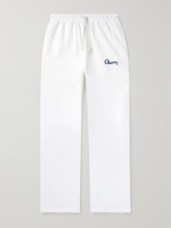 White sweatpants from Cherry Los Angeles