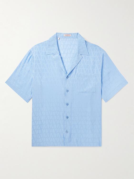 Light blue short sleeve shirt from Valentino Garavani