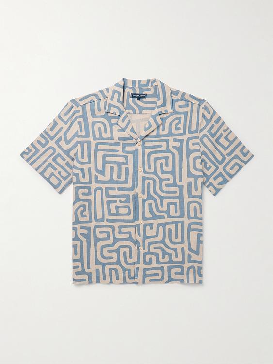 Beige short sleeve shirt from Frescobol Carioca