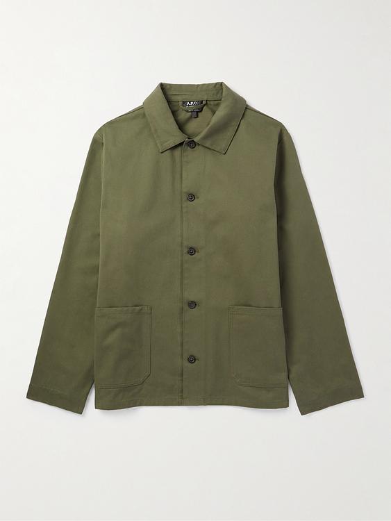Dark green overshirt from A.P.C