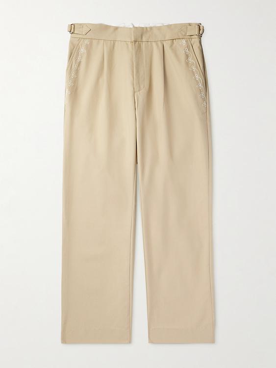 Beige casual trousers from Cherry Los Angeles