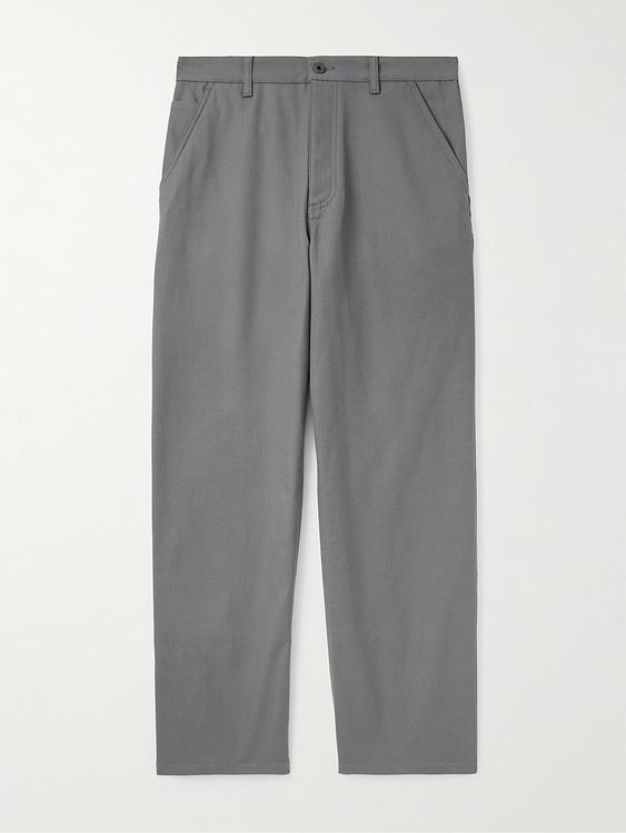 Grey wide-leg casual trousers from Valentino Garavani