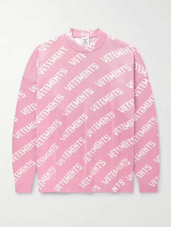 Light pink sweatshirt from Vetements