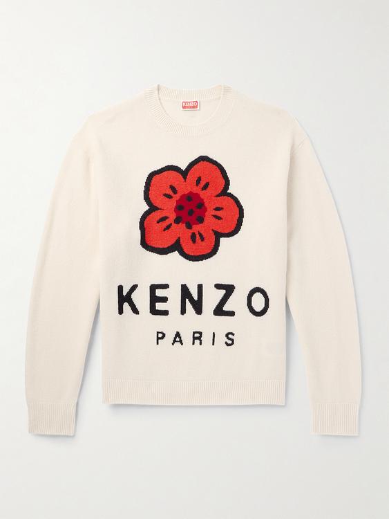 Print white sweatshirt from Kenzo