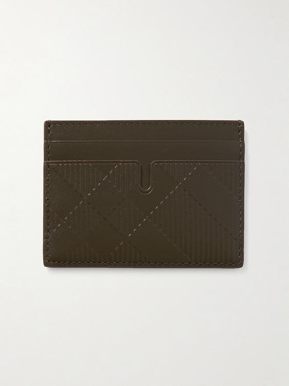 Dark green wallet from Burberry