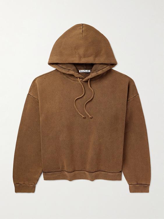 Brown hooded sweatshirt from Acne Studios