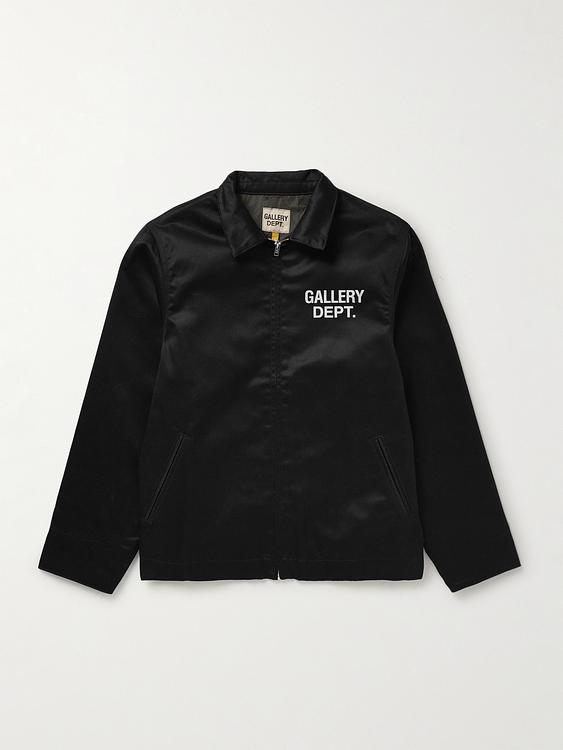 Print black casual jacket from Gallery Dept.
