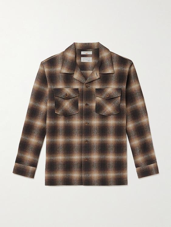 Checkered dark brown flannel shirt from Nudie Jeans