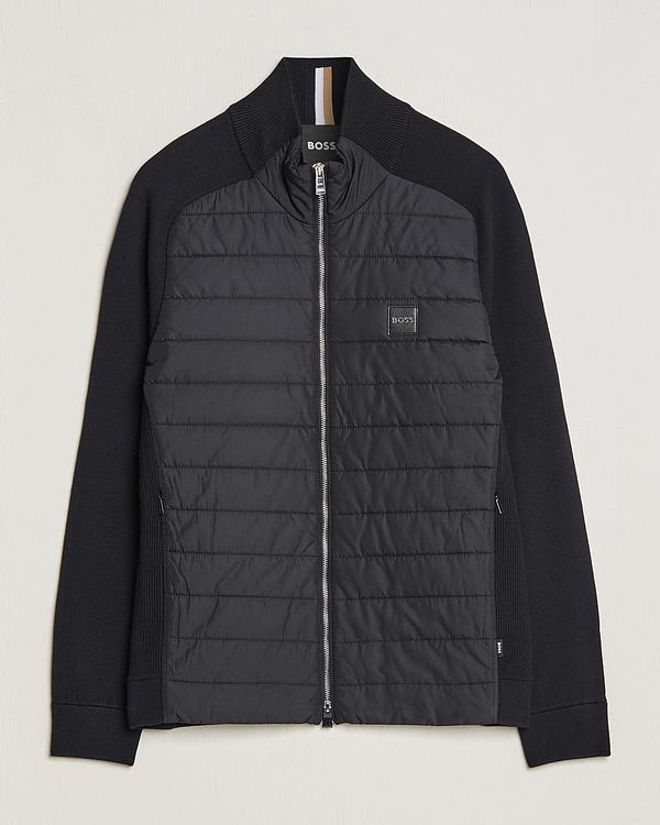 Black hybrid jacket from Boss Black