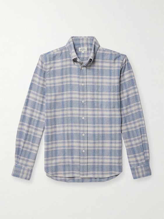 Checkered grey flannel shirt from Hartford