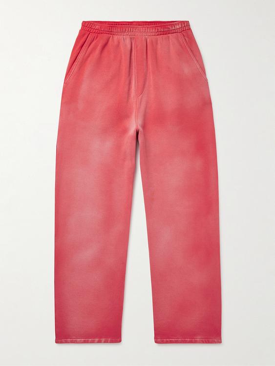 Red sweatpants from The Elder Statesman