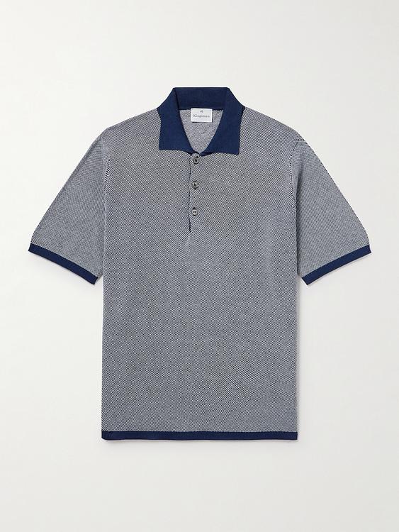 Grey short sleeve polo shirt from Kingsman