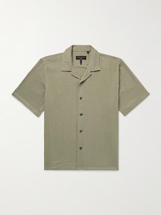 Taupe short sleeve shirt from Rag & Bone