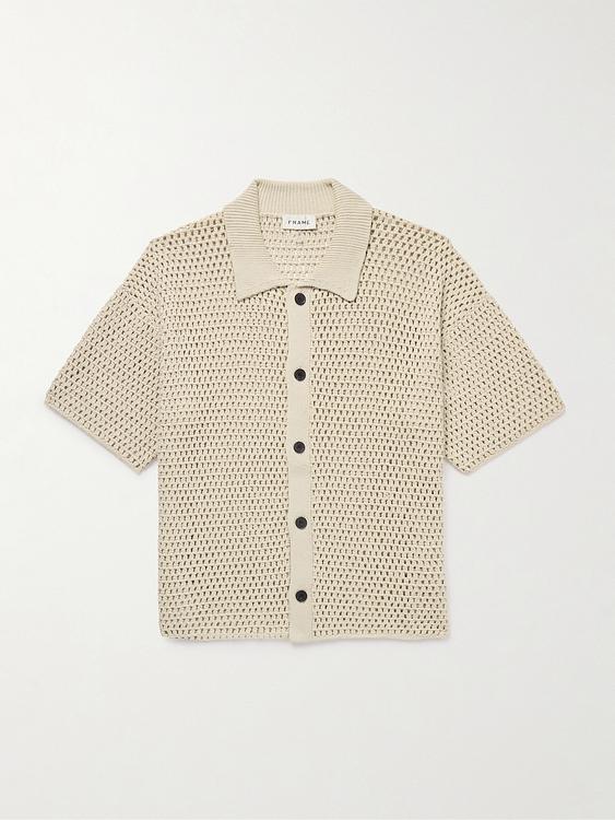 Beige short sleeve shirt from Frame